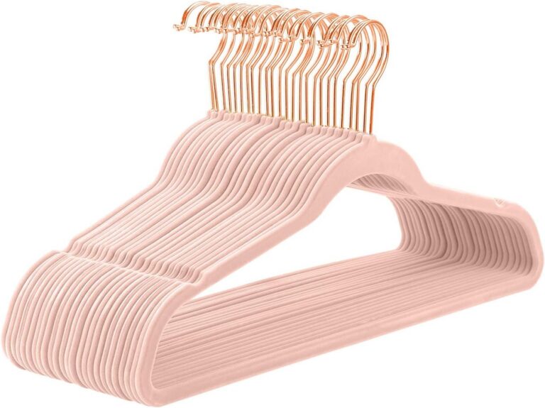 blush pink velvet hangers 50 pack with rose gold swivel hooks slim non slip clothes hangers