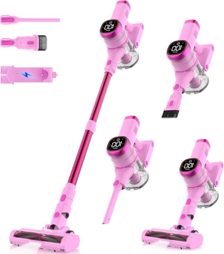 tikom v500 cordless vacuum 40000pa stick vacuum led screen lightweight