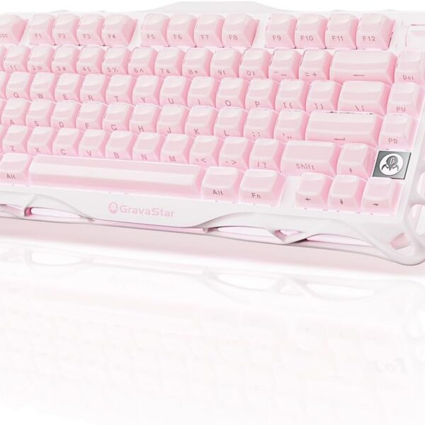 light pink mechanical keyboard wireless rgb aluminum gaming keyboard