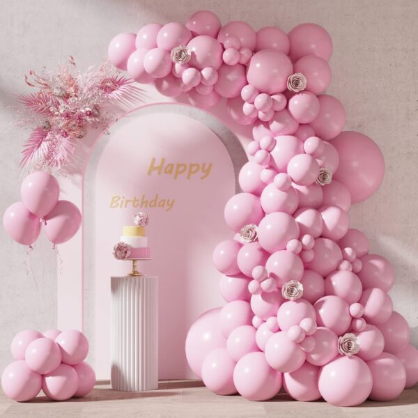 pastel pink balloons kit assorted sizes for garland arch party decorations