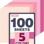 pink cardstock paper 100 sheets 5 shades 180gsm thick craft and printer paper
