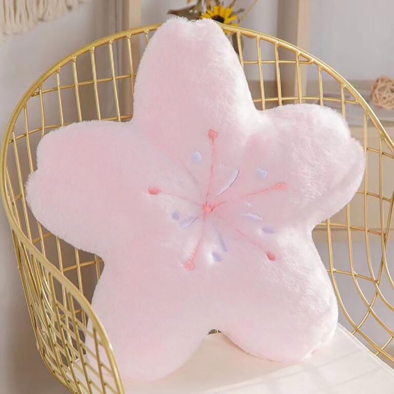 pink cherry blossom plush pillow flower cushion soft decorative throw pillow