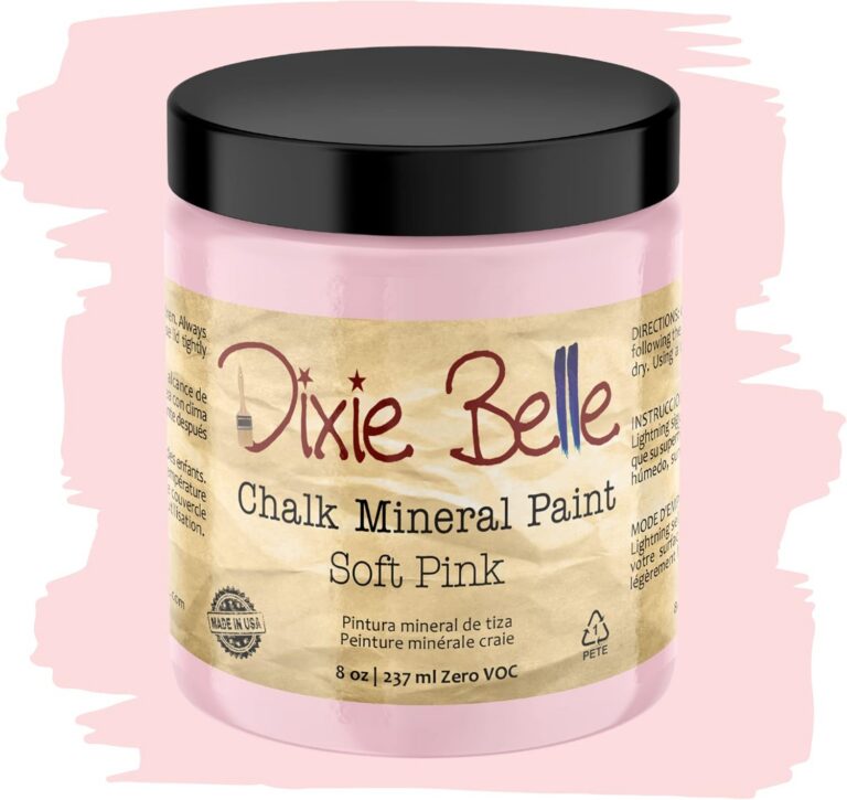 soft pink chalk mineral paint matte finish furniture paint 8 oz can